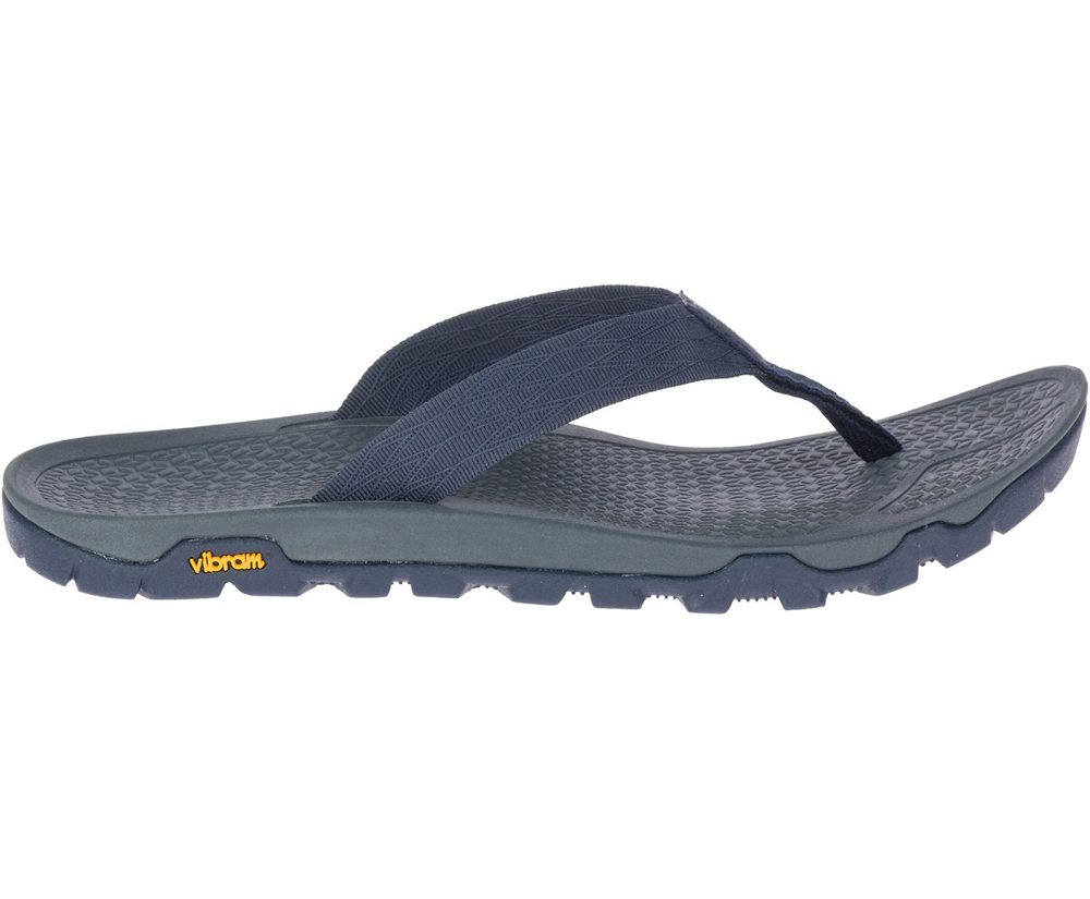 Sandały Merrell Męskie Granatowe - Breakwater Flip - 215980-VGN